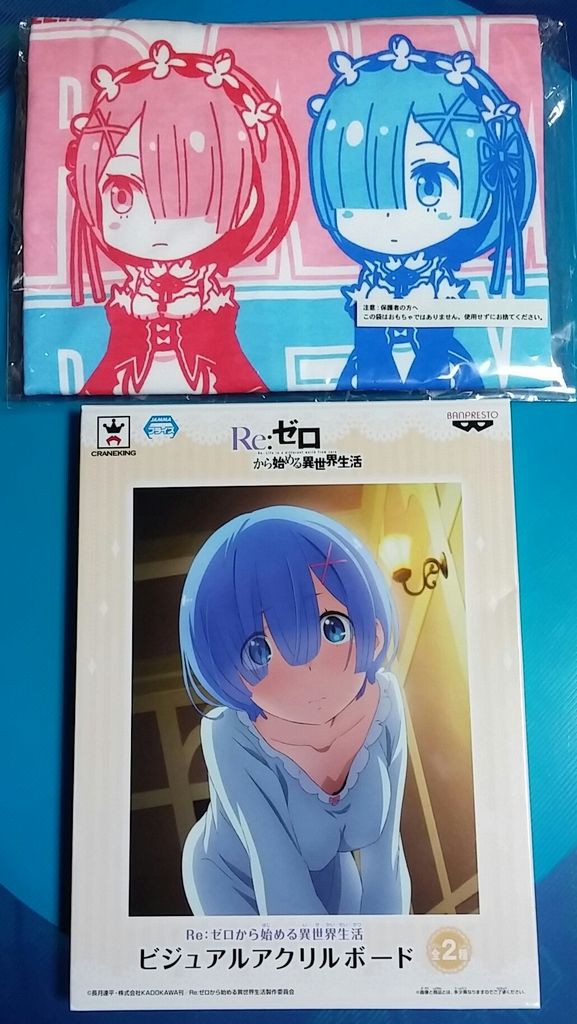Re:ゼロから始める異世界生活 ビジュアルアクリルボード Tシャツ レム 