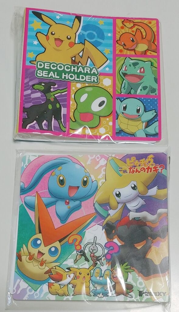 お宝ハントで入手したデコキャラシールホルダー色々 ポケモン