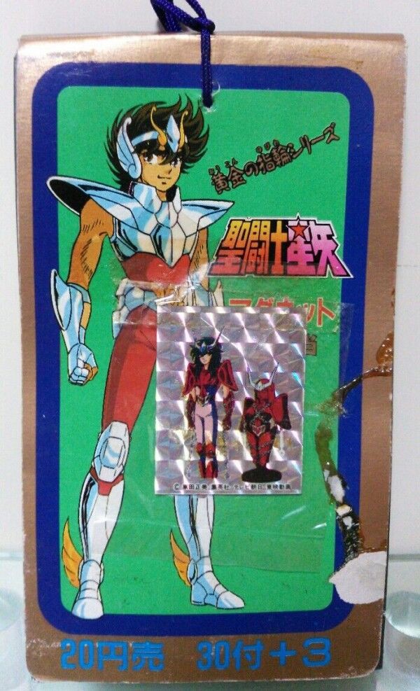 聖闘士星矢40年前の当時物不二家スナックバーベキュー味空箱 マグネットカード無し 聖闘士星矢40年前の当時物不二家スナックバーベキュー味空箱