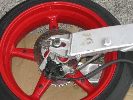 HRC・RS250リアホイール移植 : DMR-Japan