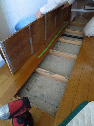 フローリング修理 どばっち日記