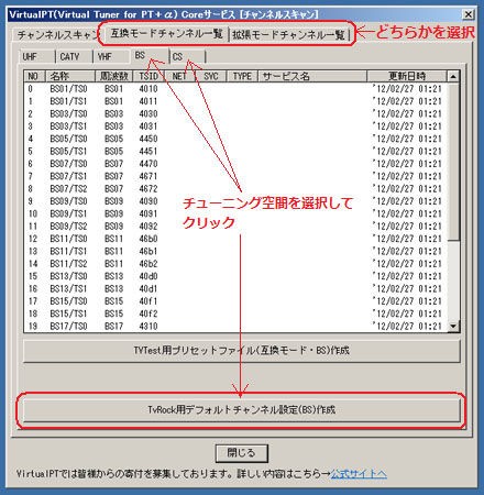 チャンネルスキャンについて Domaメモ