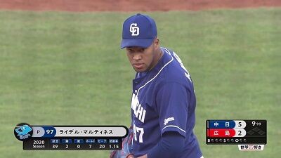 中日ドラゴンズ R マルティネス３者三振で締める ドラゴンズ応援チャンネル