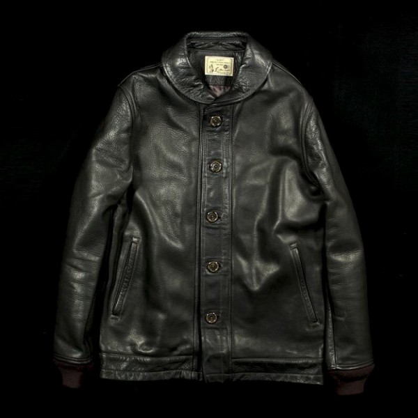 Varde77”DAMAGE LEATHER SHAWL COLLAR JACKET”到着!! : DOUBLE SOUL blog