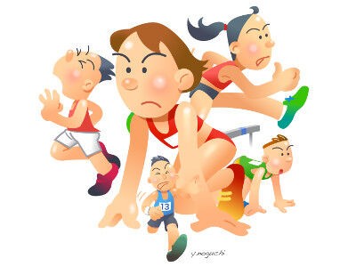 スポーツイラスト 陸上競技イラスト 体育大会イラスト 体育の日イラスト Nonちゃんイラストブログ