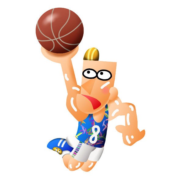 バスケットボールイラスト バスケットボールキャラクター可愛い Nonちゃんイラストブログ