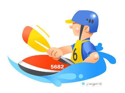カヌー 水泳 可愛い スポーツ オリンピック イラスト Nonちゃんイラストブログ