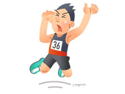 スポーツイラストが一杯 走り幅跳びイラスト Nonちゃんイラストブログ