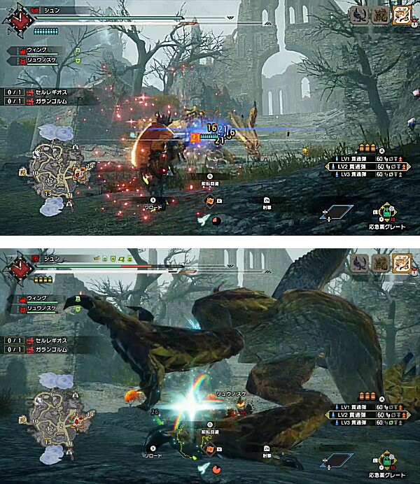 1 千に切り裂き 微塵につぶす Mr 4 セルレギオス ガランゴルム モンハンサンブレイク モンハンライズ サンブレイク ライトボウガン担いで行きます 狩