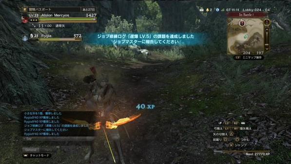 Ddon ハンターのジョブ修練 スキルレベル アビリティレベル解放 攻略法１ ゲーム攻略のまほろば