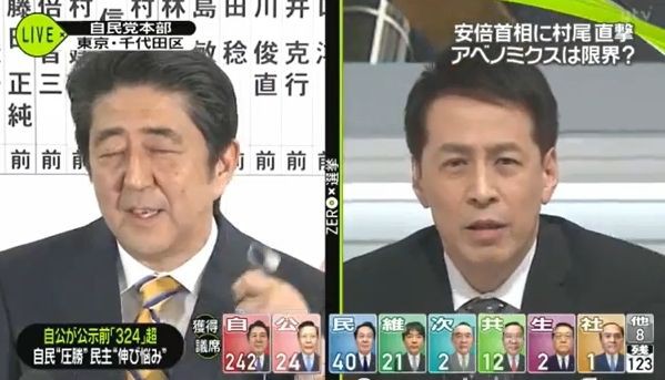 動画 安倍総理 ニュースzero村尾の無礼なインタビューにブチギレ イヤホン外し完全無視 痛いニュース ﾉ