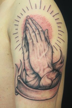 Prayer Hands Tattooな日 栃木県鹿沼市 宇都宮市のドラゴンタトゥースタジオ Dragontattoostudio