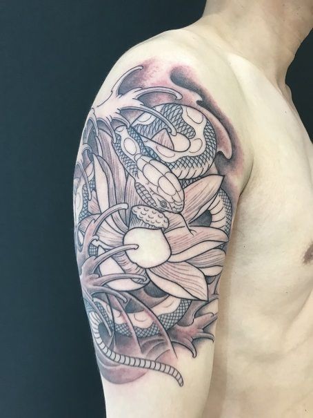 ハスと蛇な日 : 栃木県鹿沼市・宇都宮市のドラゴンタトゥースタジオ dragontattoostudio