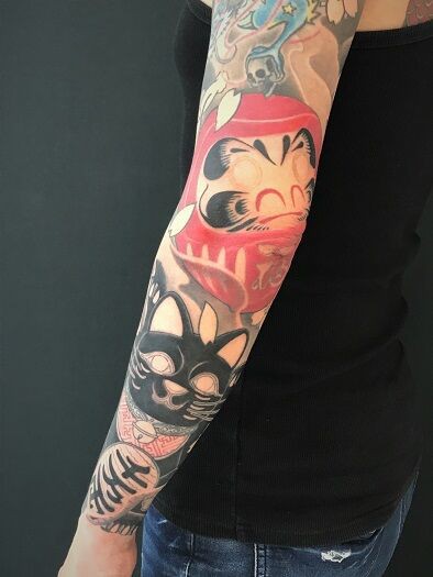 招き猫な日 栃木県鹿沼市 宇都宮市のドラゴンタトゥースタジオ Dragontattoostudio