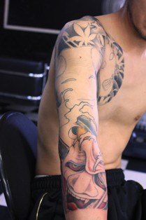 面散らし 栃木県鹿沼市 宇都宮市のドラゴンタトゥースタジオ Dragontattoostudio