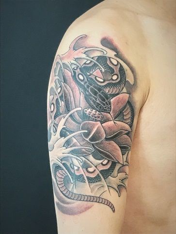 蓮と蛇な日 : 栃木県鹿沼市・宇都宮市のドラゴンタトゥースタジオ dragontattoostudio