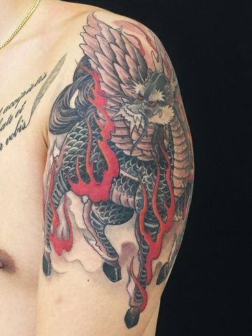 麒麟タトゥーな日 栃木県鹿沼市 宇都宮市のドラゴンタトゥースタジオ Dragontattoostudio