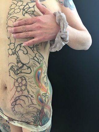 胸割り虎タトゥーな日 栃木県鹿沼市 宇都宮市のドラゴンタトゥースタジオ Dragontattoostudio