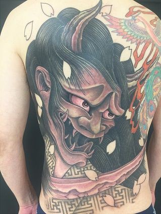 バックピース夜叉タトゥーな日 栃木県鹿沼市 宇都宮市のドラゴンタトゥースタジオ Dragontattoostudio