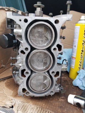 スズキエブリイk6aエンジン コンプレッション低下 オーバーホールの進捗 ヘッド 腰下完了 Dragサニーブログ Wataru5532