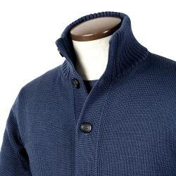 ザノーネ ZANONE ／ 国内正規品 ／ 23-24AW ウール14ゲージミラノリブシャツ型ニットジャケット「813052」（ブラック）／ 秋冬 ポイント10倍ザノーネ ZANONE ／ 国内正規品