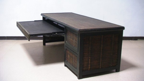 【和モダン】文机　机　テーブル　引き出し二杯　アンティーク　古道具　古家具 和モダン】文机 机 テーブル 引き出し二杯 アンティーク 古道具