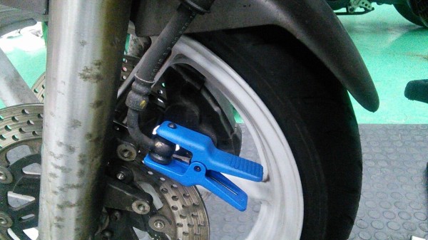 NSR250 ブレーキ NSR250Rのブレーキ キャリパー流用改＆ラジアルポンプマスター