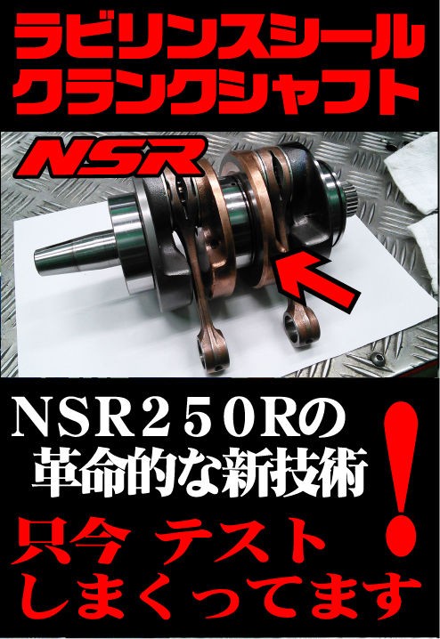 ＮＳＲ２５０Ｒ ラビリンスセンターシールクランクシャフトを!!!!!!!!!!!!!!!!!!!!【和光】 : ２りんかんブログ