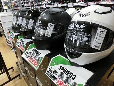 倉敷】モーターヘッド NEWヘルメット スパイダー3入荷しました!! : 2