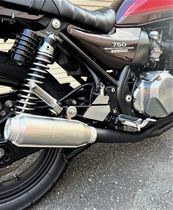 ゼファー750用マフラー モリワキ 荒かっ