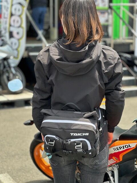 和光2りんかん】バイク女子にもオススメ！大容量ヒップバッグ