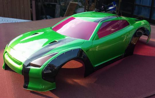 TEAM TETSUJIN LB☆WORKS R35 GT-R塗装してみた : 痛車RC製作所