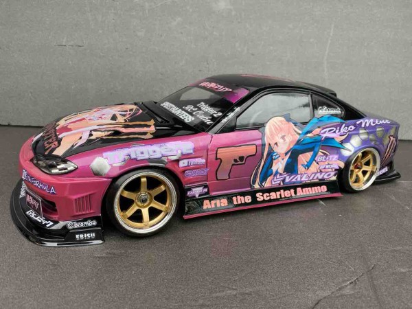 痛車 RCボディ 緋弾のアリア 峰理子 仕様 アディクション雷神S15