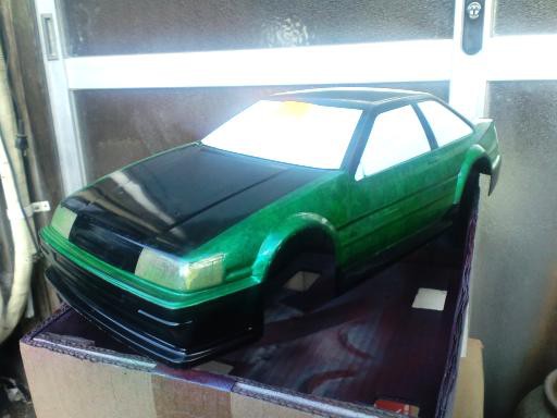 RCボディ ラップ塗装 HPI AE86レビン 2ドア : 痛車RC製作所