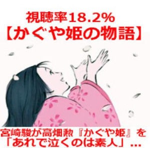 視聴率18 2 かぐや姫の物語 ジブリ高視聴率 宮崎駿 あれで泣くの