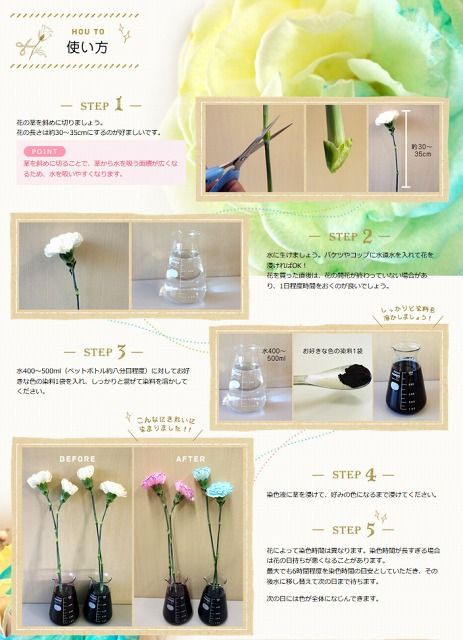 フラワーパレット専用ページが公開されました！ : オリジナルカラーな切り花をお届け！ アートフラワーカメレオン
