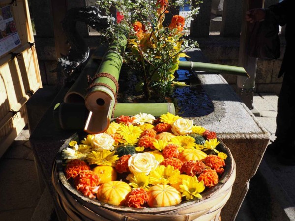 野見神社の花手水 今週は冬至 そのこころは 21年12月19日 高槻network新聞