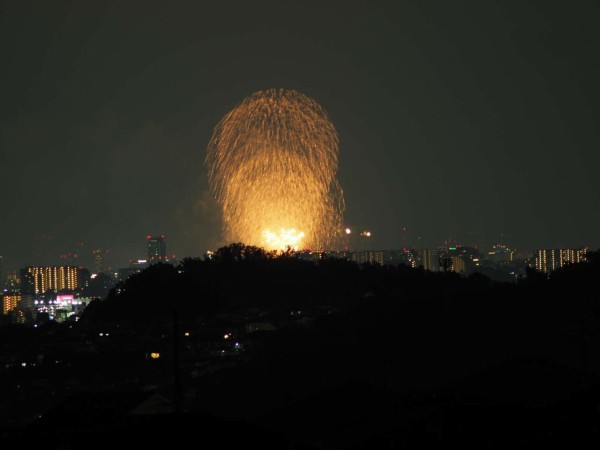 高槻からも見えた 第34回なにわ淀川花火大会 住宅地最北部からのようす 22年 主な打ち上げすべて 高槻network新聞