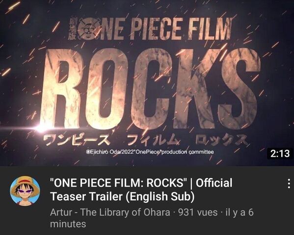 次の敵はどなた 速報 One Piece新作映画 Film Rocks 制作決定ｗｗｗｗ詳細はこちら エッッッ