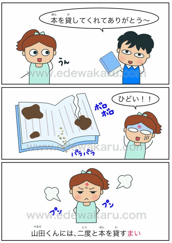 まい 否定意志 日本語能力試験 Jlpt N２ 絵でわかる日本語