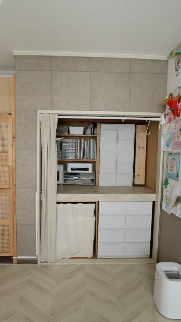 28 原状回復 押入れ 引っ越し先でもまた貼れちゃう はがせる壁紙 Hattan ハッタン えはみのdiyと暮らしブログ Powered By ライブドアブログ