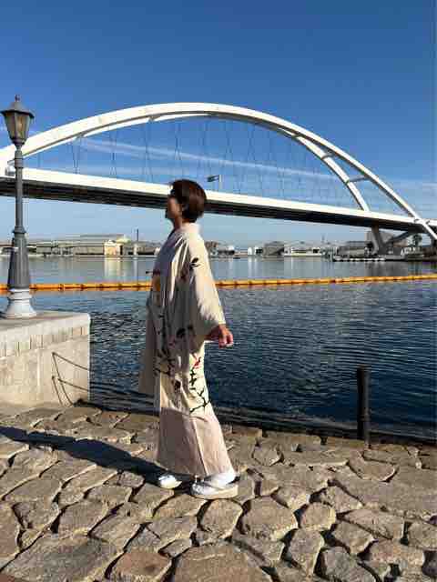 淡いピンクの本場結城紬 : 還暦着物好き日記