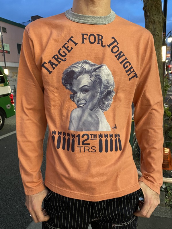 トイズマッコイ！マリリン・モンロー長袖Tシャツ“TARGET FOR TONIGHT