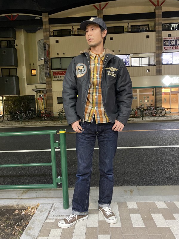 トイズマッコイ N 1デッキジャケット フィリックスカスタム ネイビー 40 トイズマッコイ N 1デッキジャケット フィリックスカスタム