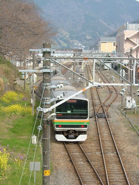 昔の車窓から 御殿場線内定期運用があったe231系 旭モーニングショット