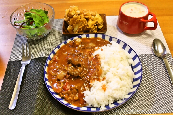 ハヤシライスの献立 美味しいごはん