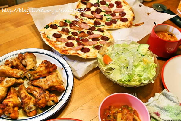 ピザの献立 ２人飯 美味しいごはん