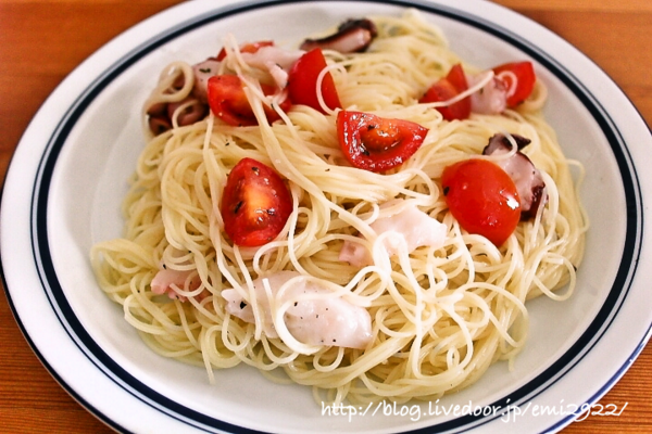 スパイスアンバサダー タコとミニトマトの冷製パスタ レシピ 美味しいごはん