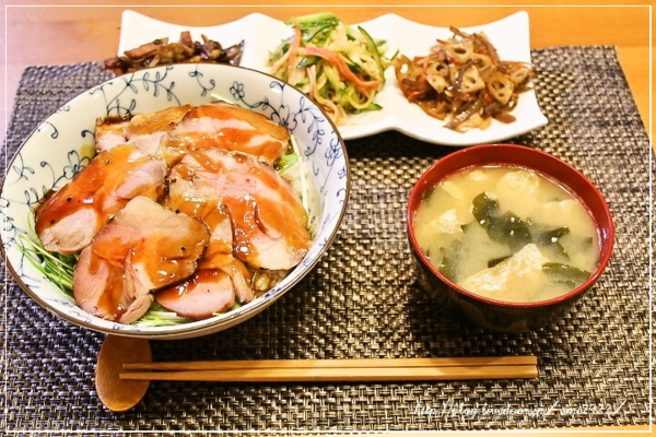 ローストポーク丼の献立 スパイス大使活動 美味しいごはん