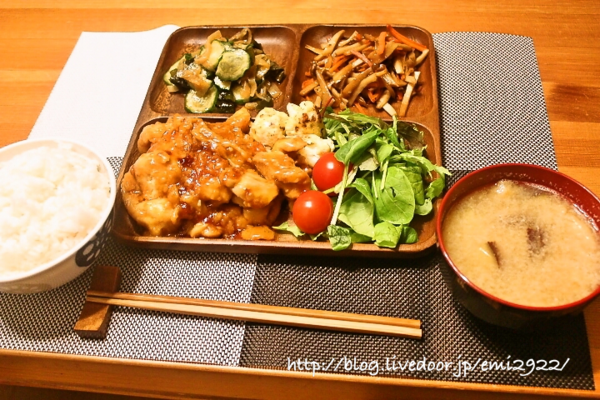 チキンチャップの献立 美味しいごはん